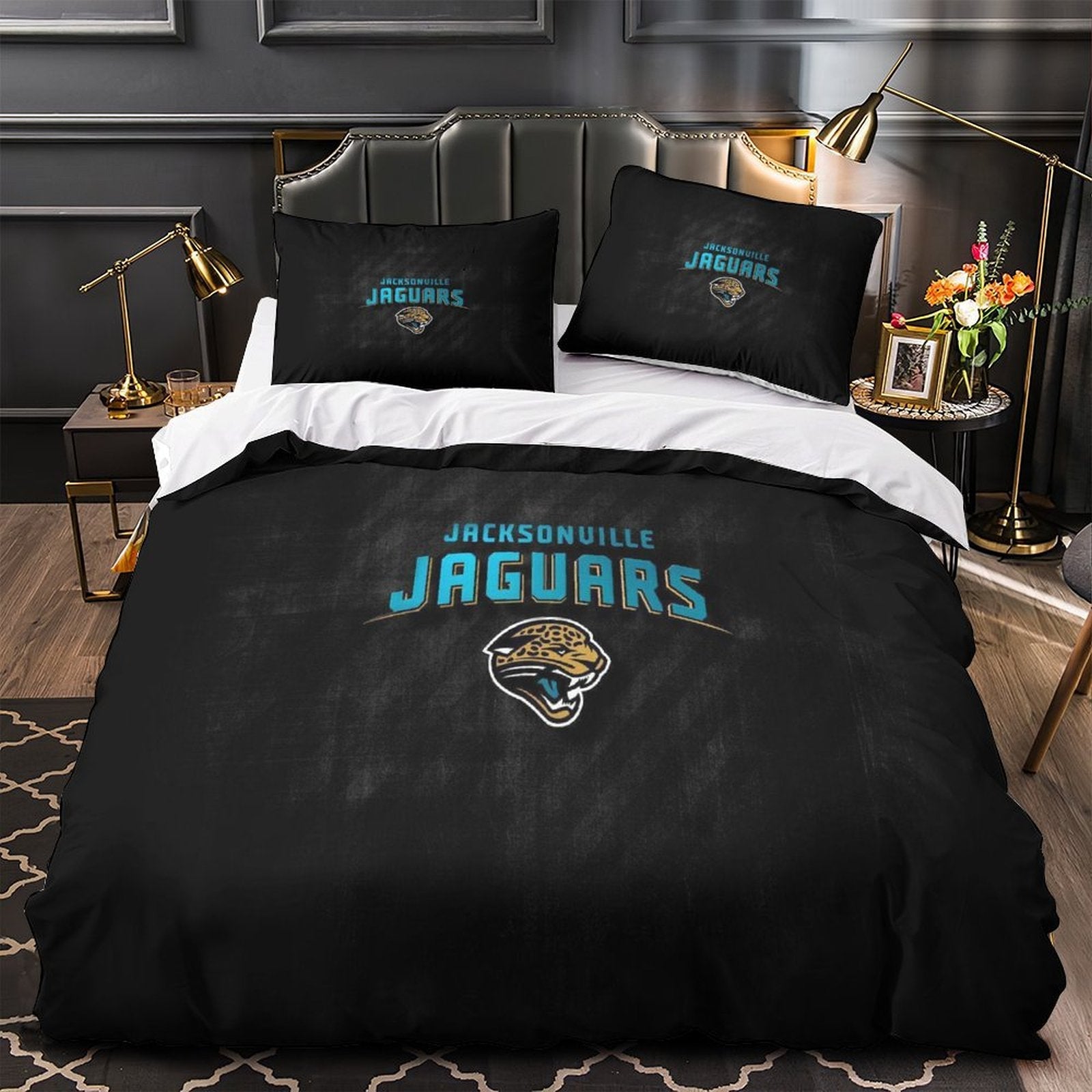 Jacksonville Jaguars Bedding Set Duvet Cover Without Filler