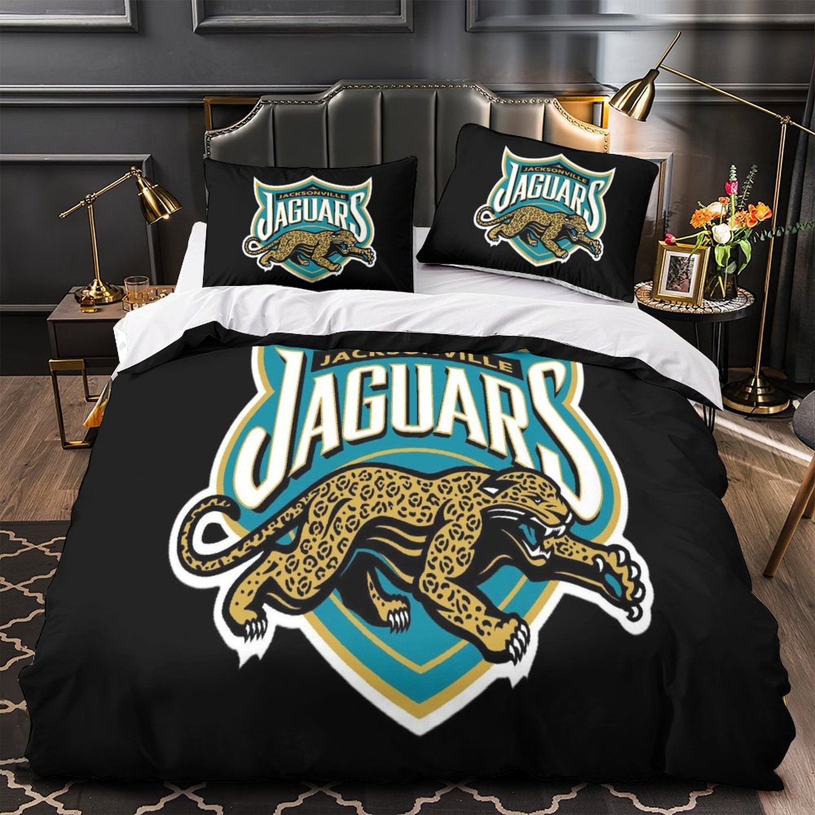 Jacksonville Jaguars Bedding Set Duvet Cover Without Filler