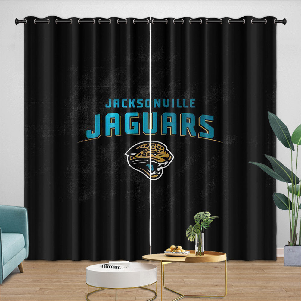 Jacksonville Jaguars Curtains Blackout Window Drapes Room Decoration
