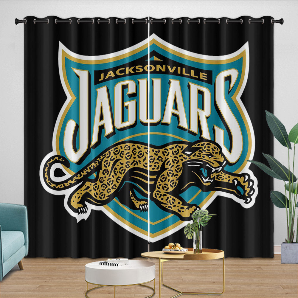 Jacksonville Jaguars Curtains Blackout Window Drapes Room Decoration