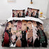 Japan Anime Demon Slayer Bedding Set Cosplay Duvet Cover Bed Sets
