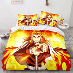 Japan Anime Demon Slayer Bedding Set Cosplay Quilt Cover Without Filler
