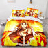 Japan Anime Demon Slayer Bedding Set Cosplay Quilt Cover Without Filler