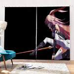 Japan Anime Girls Curtains Blackout Window Drapes for Room Decoration
