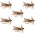 Joe's Hopper Yellow Foam Body Grasshopper Fly - 6 Flies Hook Size 10