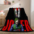 Joker Flannel Caroset Throw Cosplay Blanket