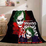 Joker Flannel Caroset Throw Cosplay Blanket