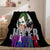 Joker Flannel Caroset Throw Cosplay Blanket