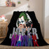 Joker Flannel Caroset Throw Cosplay Blanket