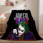 Joker Flannel Caroset Throw Cosplay Blanket