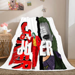 Joker Flannel Caroset Throw Cosplay Blanket