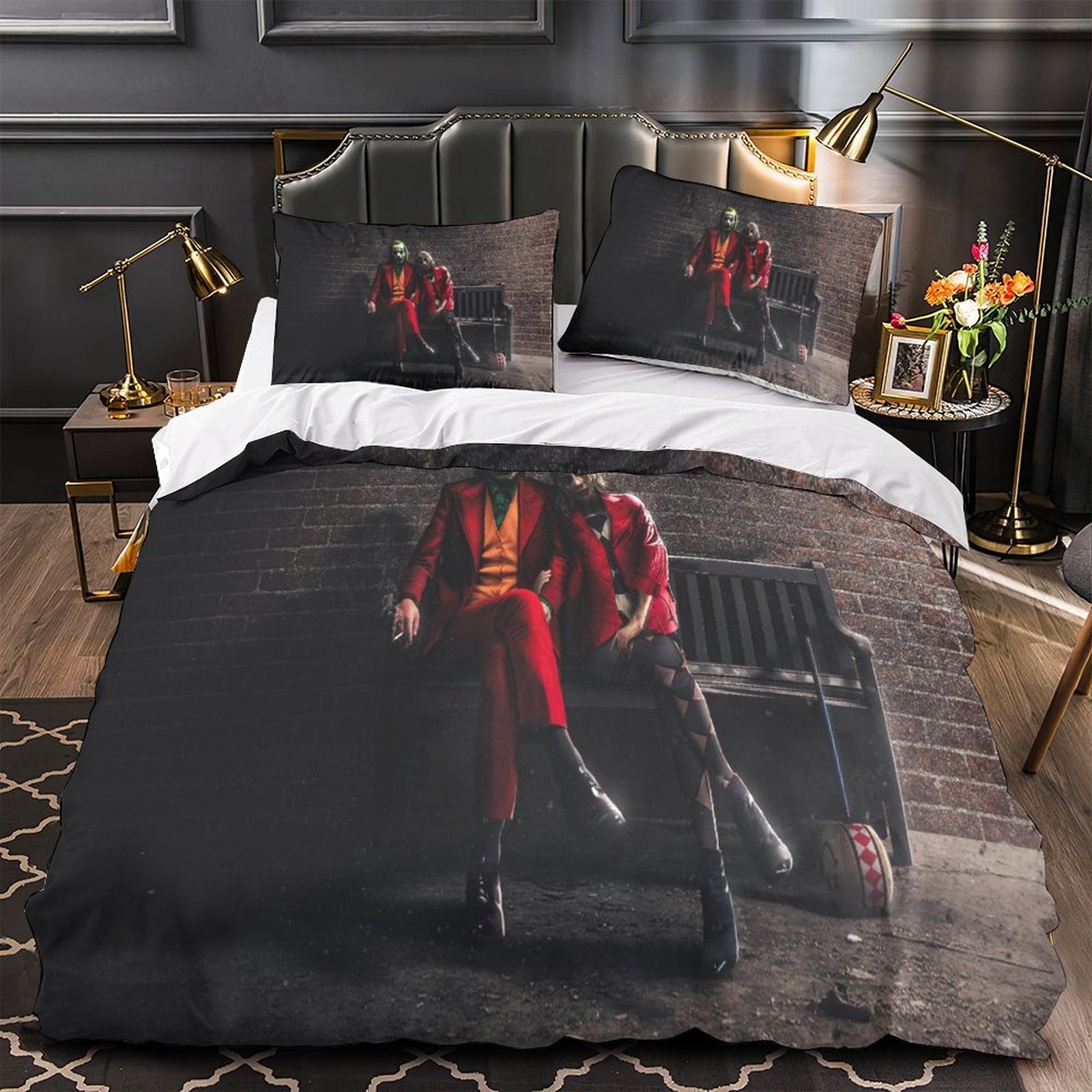 Joker Folie à Deux Bedding Set Pattern Quilt Cover Without Filler