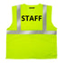 Printed Hi-Vis Mesh Safety Vest with 2” Reflective Strips and Pocket - Lime