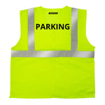 Printed Hi-Vis Mesh Safety Vest with 2” Reflective Strips and Pocket - Lime