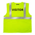 Printed Hi-Vis Mesh Safety Vest with 2” Reflective Strips and Pocket - Lime