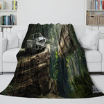Jurassic World Blanket Flannel Dinosaur Throw Room Decoration