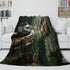 Jurassic World Blanket Flannel Dinosaur Throw Room Decoration