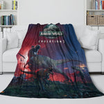 Jurassic World Blanket Flannel Throw Room Decoration