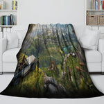 Jurassic World Blanket Flannel Throw Room Decoration