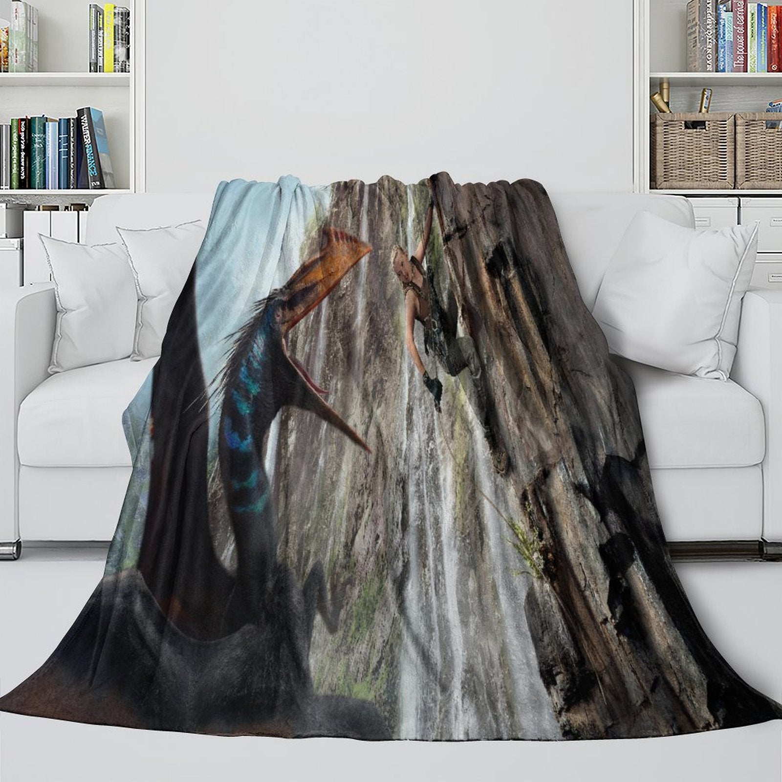 Jurassic World Rebirth Blanket Flannel Throw Room Decoration