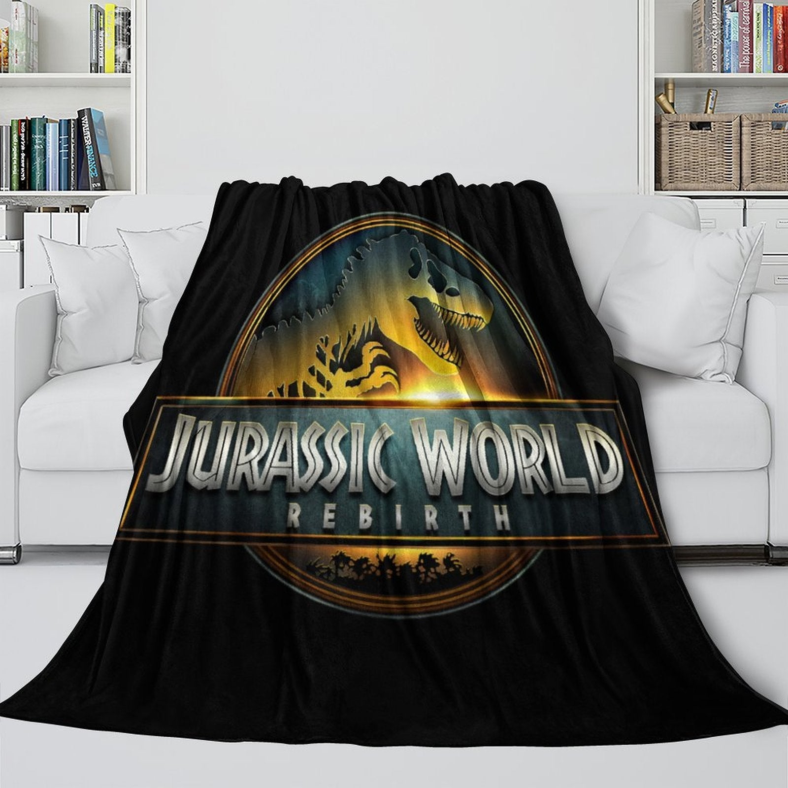 Jurassic World Rebirth Blanket Flannel Throw Room Decoration