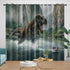 Jurassic World Rebirth Curtains Dinosaur Blackout Window Drapes