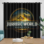 Jurassic World Rebirth Curtains Dinosaur Blackout Window Drapes