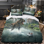 Jurassic World Rebirth Duvet Cover Dinosaur Bedding Set Without Filler