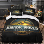 Jurassic World Rebirth Duvet Cover Dinosaur Bedding Set Without Filler