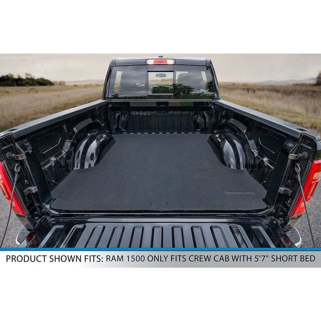 SmartCoverage™ Custom Fit Floor Liners For 2019 - 2024 Ram 1500 Crew Cab Vinyl Floor with 1st Row Bench Seat