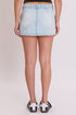 Women's Slanted Cargo Pocket Mini Skirt