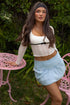 Women's Balloon Hem Mini Skirt