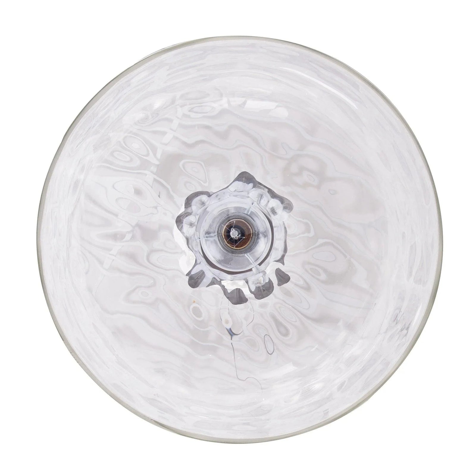 Kara Farmhouse 1-Light Textured Glass Nickel Island Pendant Light