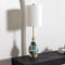 Katipunan Aqua Gold Metallic Brass Table Lamp