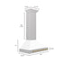 ZLINE 30" Autograph Stainless Wall Range Hood KB4SNZ-WM30-CB