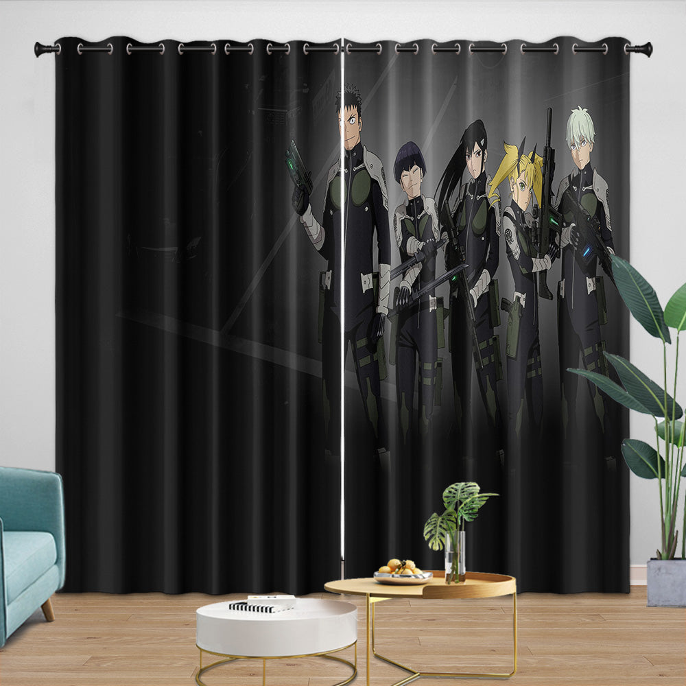 Kaiju No. 8 Curtains Blackout Window Drapes Room Decoration