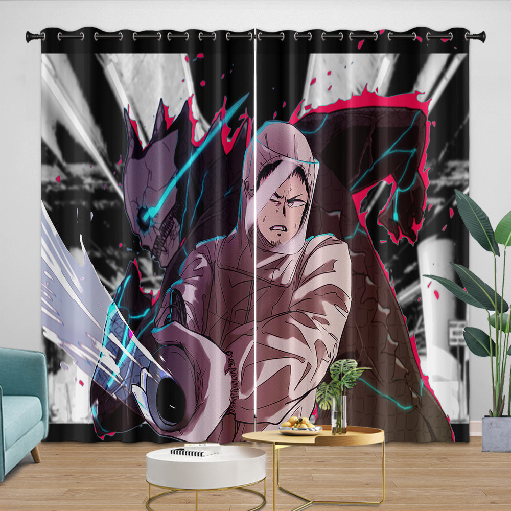 Kaiju No. 8 Curtains Blackout Window Drapes Room Decoration