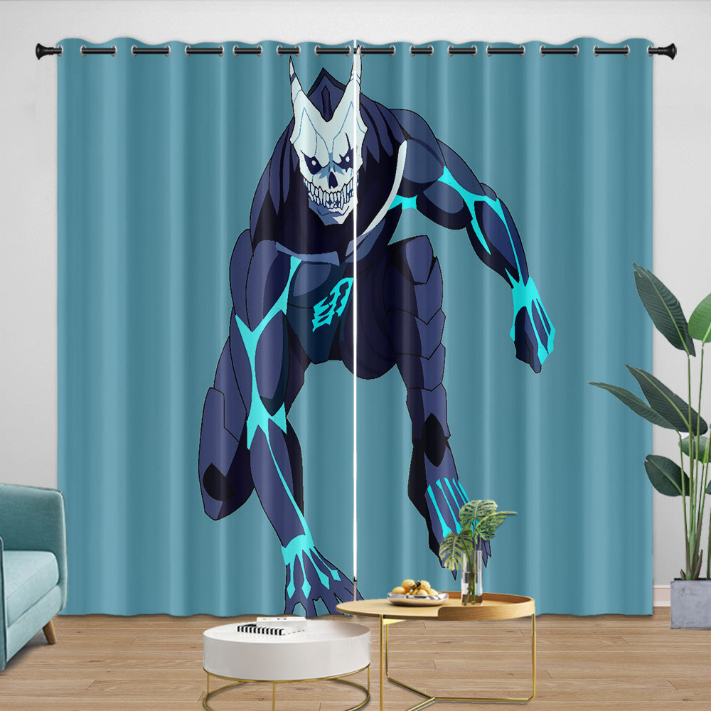 Kaiju No. 8 Curtains Blackout Window Drapes Room Decoration