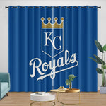Kansas City Royals Curtains Blackout Window Drapes Room Decoration