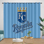 Kansas City Royals Curtains Blackout Window Drapes Room Decoration