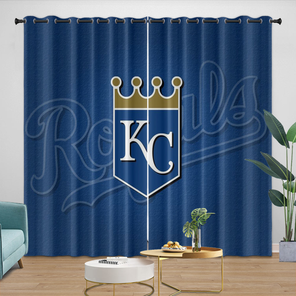 Kansas City Royals Curtains Blackout Window Drapes Room Decoration
