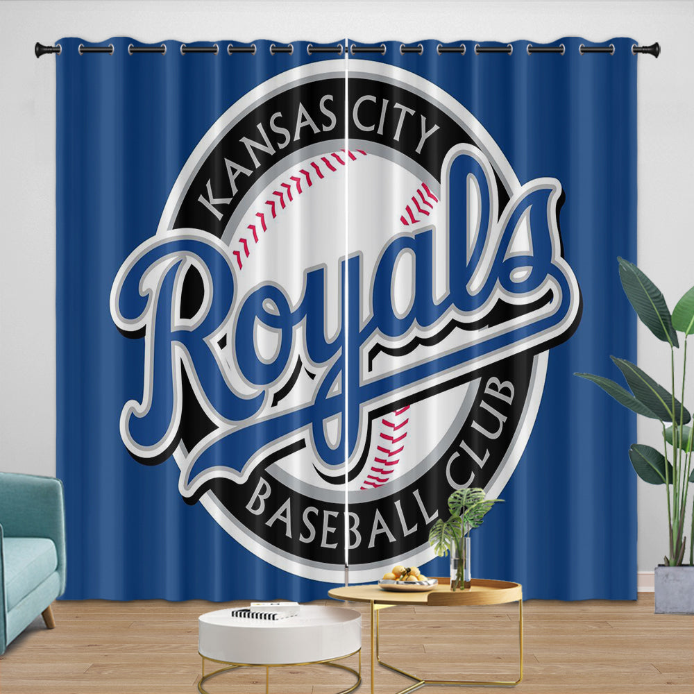Kansas City Royals Curtains Blackout Window Drapes Room Decoration