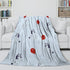 Kids Room Decoration Bluey Blanket Pattern Flannel Throw