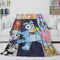 Kids Room Decoration Bluey Blanket Printed Flannel Throw
