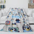 Kids Room Decoration Bluey Blanket Printed Flannel Throw