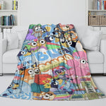 Kids Room Decoration Bluey Blanket Printed Flannel Throw