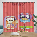 Kids Room Decoration Bluey Curtains Blackout Window Drapes