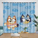 Kids Room Decoration Bluey Curtains Blackout Window Drapes