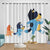 Kids Room Decoration Bluey Curtains Pattern Blackout Window Drapes