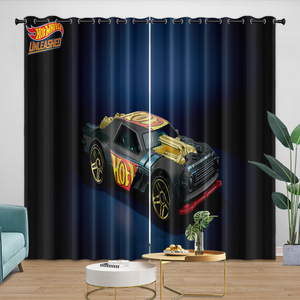 Kids Room Hot Wheels Curtains Blackout Window Drapes